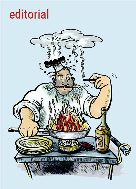 Banner Illustration mit Schriftzug editorial